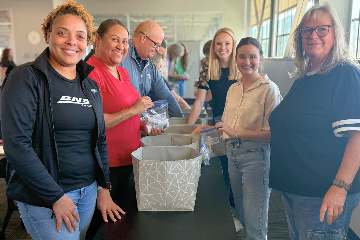 Volunteers from BNSF